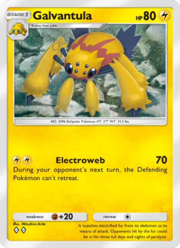 Galvantula — Mythical Island card #029