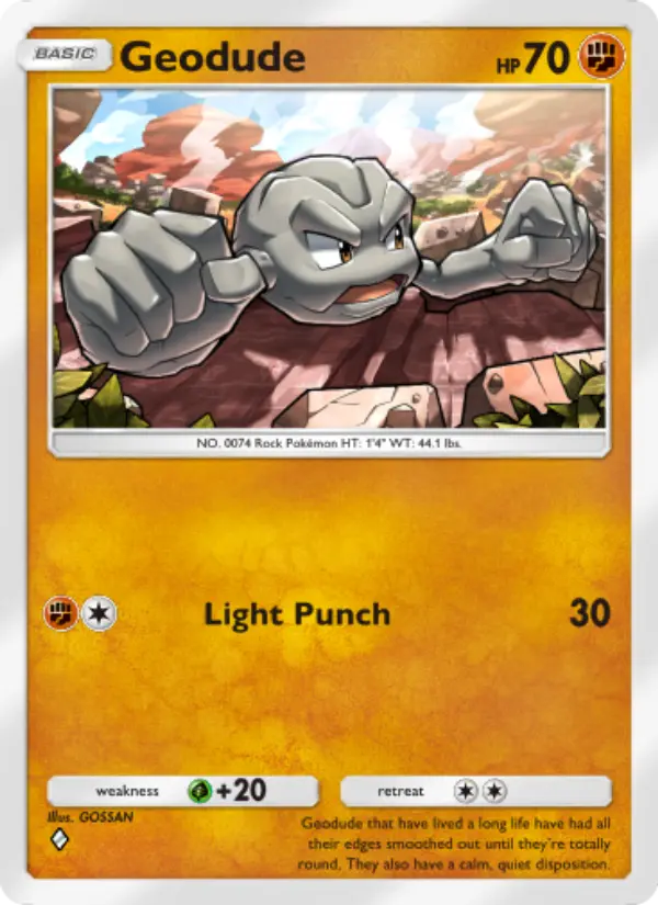 Geodude — Mythical Island card #043