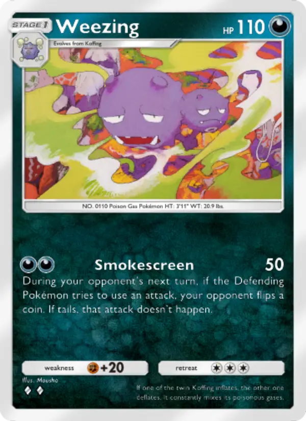 Weezing — Mythical Island card #050