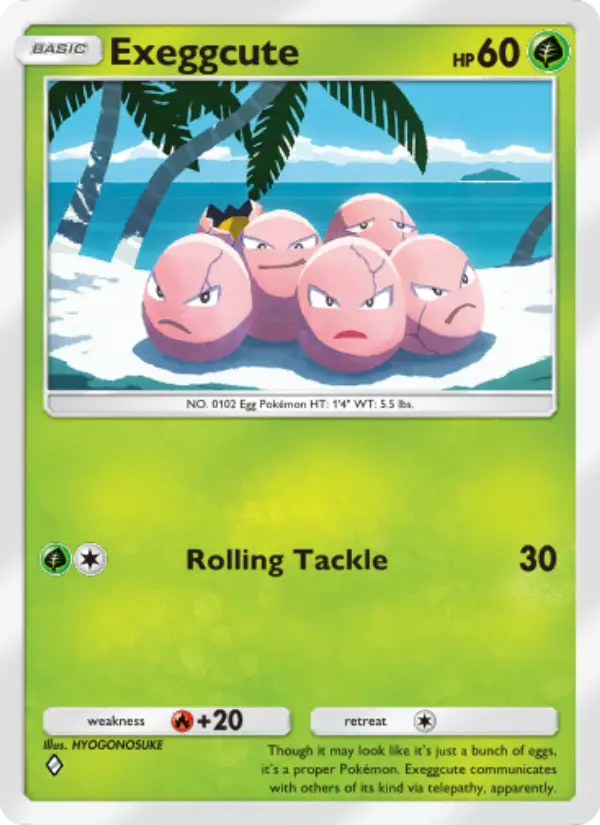 Exeggcute — Celestial Guardians card #001
