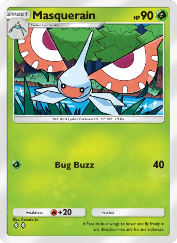 Masquerain — Celestial Guardians card #004