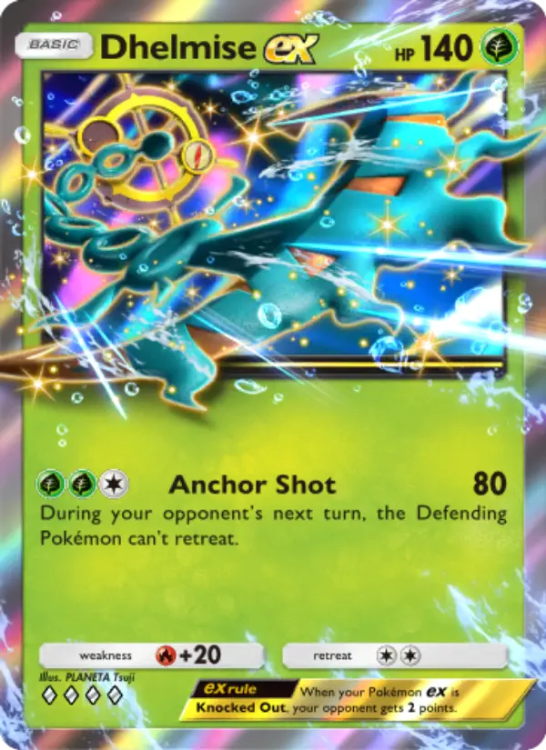 Dhelmise ex — Celestial Guardians card #023