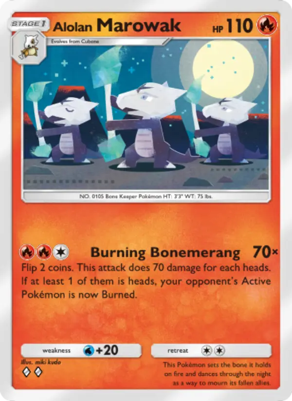 Alolan Marowak — Celestial Guardians card #027