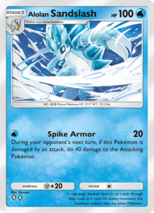 Alolan Sandslash — Celestial Guardians card #039