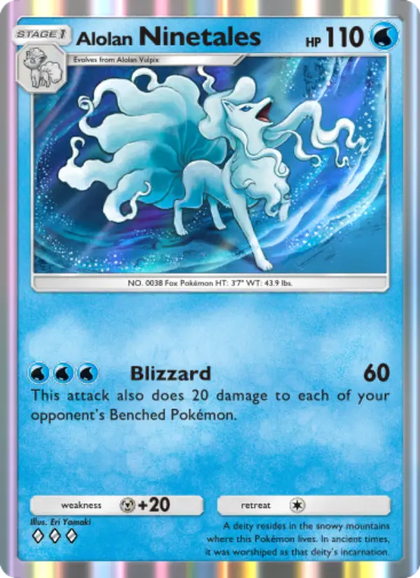 Alolan Ninetales — Celestial Guardians card #041
