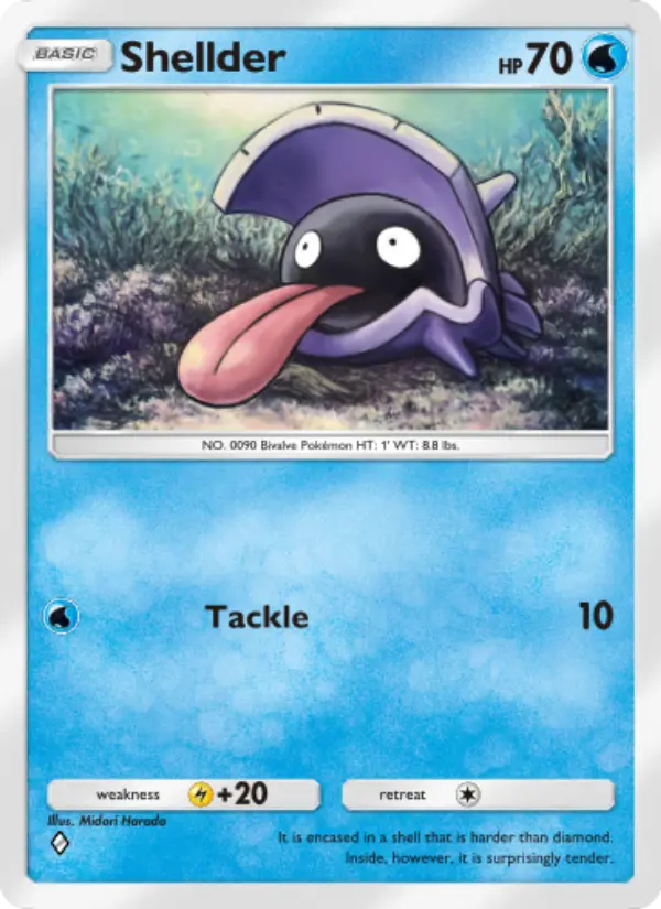 Shellder — Celestial Guardians card #042