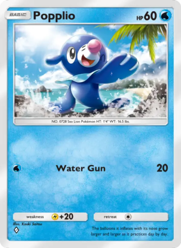 Popplio — Celestial Guardians card #046