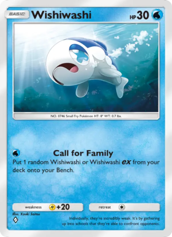 Wishiwashi — Celestial Guardians card #050