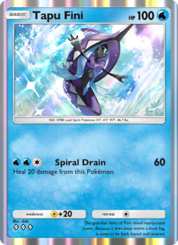 Tapu Fini — Celestial Guardians card #056