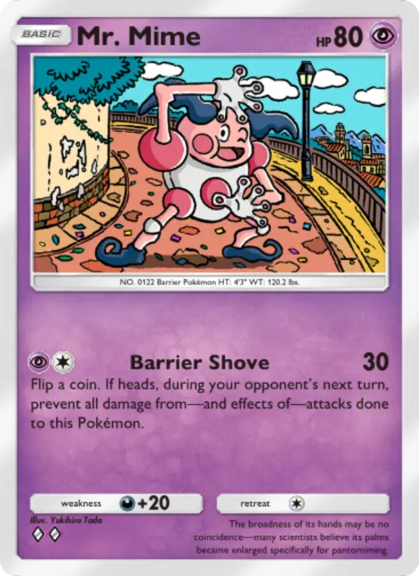 Mr. Mime — Celestial Guardians card #069