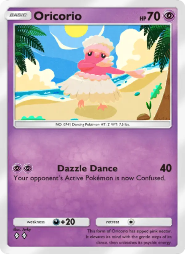 Oricorio — Celestial Guardians card #076