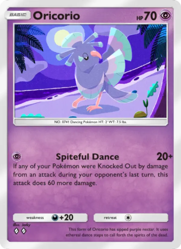 Oricorio — Celestial Guardians card #077