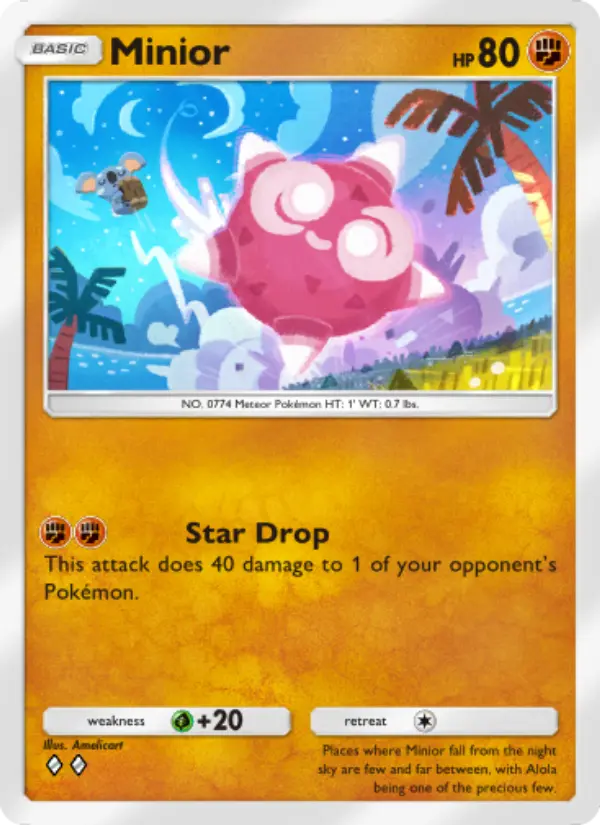 Minior — Celestial Guardians card #105