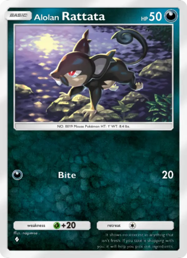 Alolan Rattata — Celestial Guardians card #106
