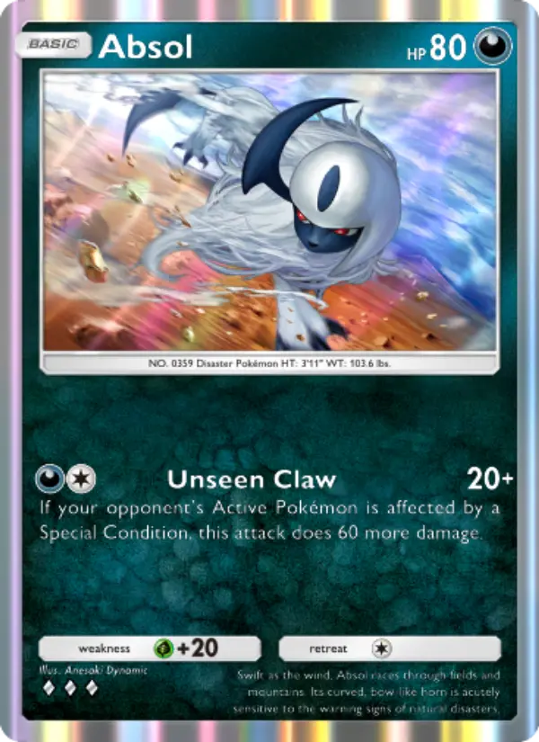 Absol — Celestial Guardians card #112