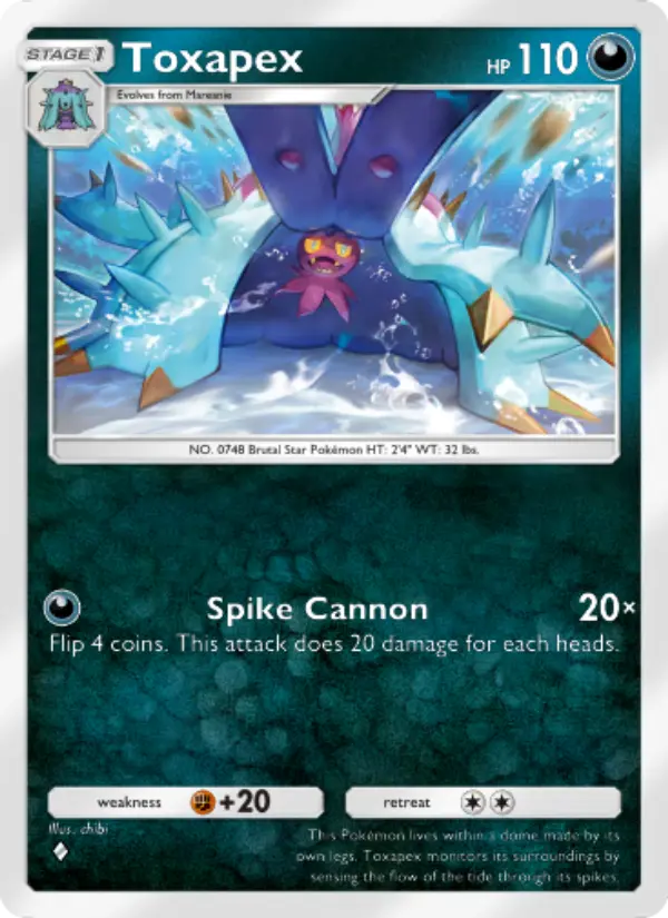Toxapex — Celestial Guardians card #116