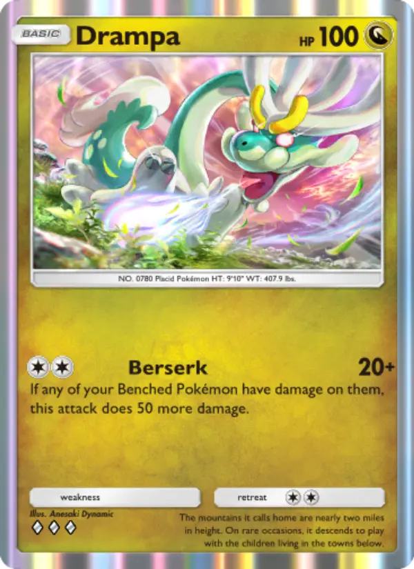 Drampa — Celestial Guardians card #124