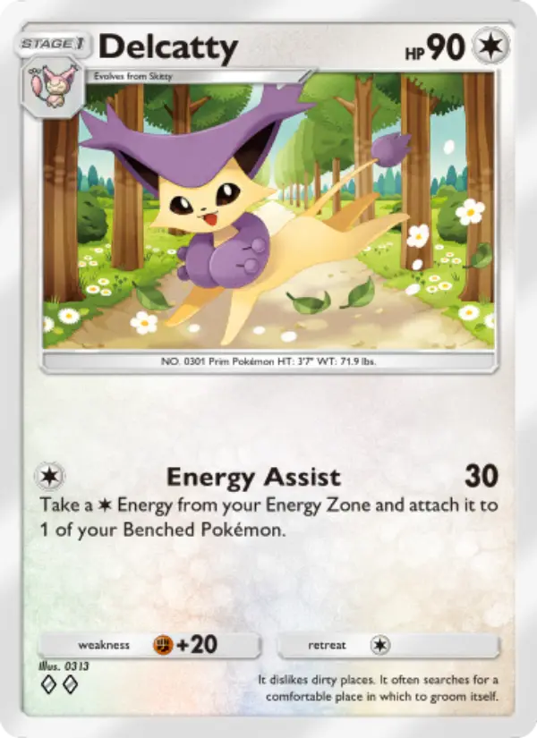 Delcatty — Celestial Guardians card #130