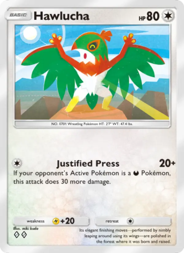 Hawlucha — Celestial Guardians card #132