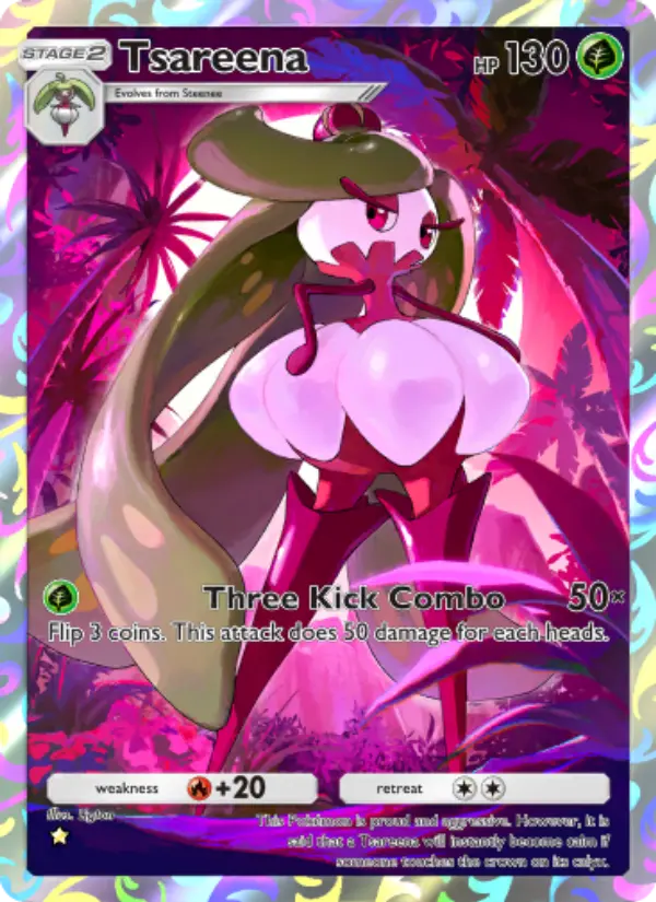 Tsareena — Celestial Guardians card #158