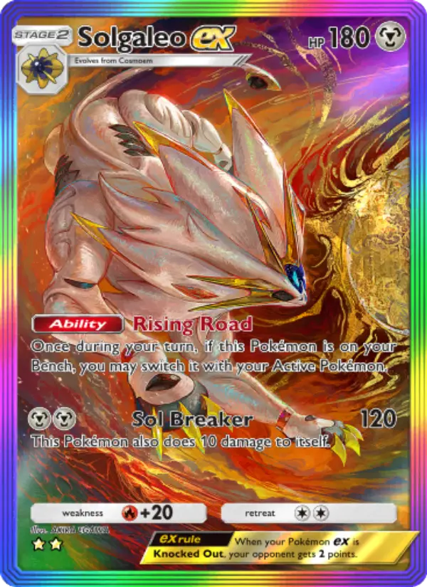 Solgaleo ex — Celestial Guardians card #207