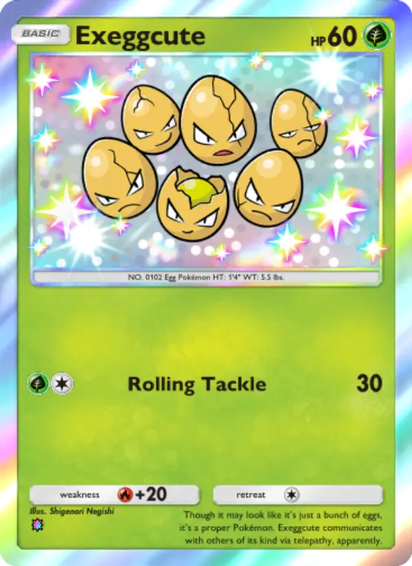 Exeggcute — Celestial Guardians card #213