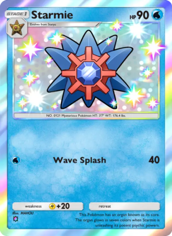 Starmie — Celestial Guardians card #219