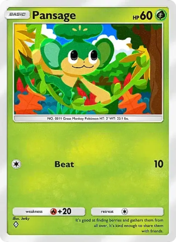 Pansage — Mega Rising card #013