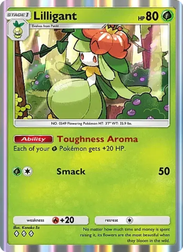 Lilligant — Mega Rising card #018