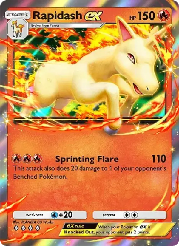 Rapidash ex — Mega Rising card #031