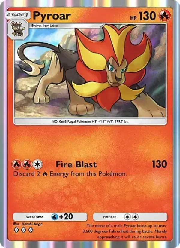 Pyroar — Mega Rising card #046