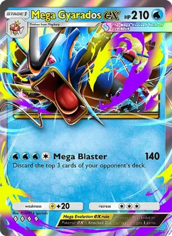 Mega Gyarados ex — Mega Rising card #052