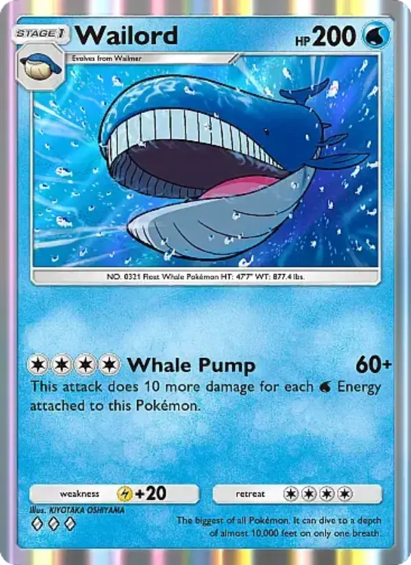 Wailord — Mega Rising card #057