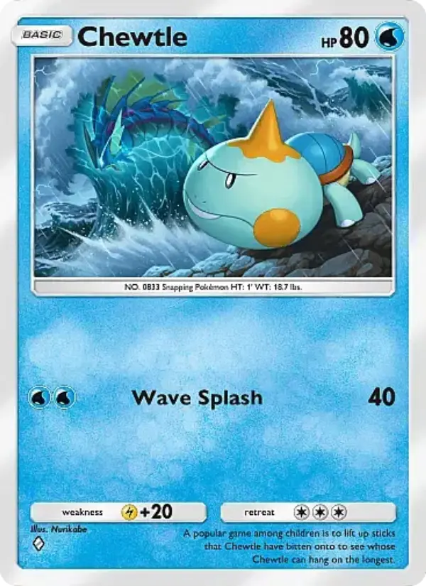 Chewtle — Mega Rising card #076
