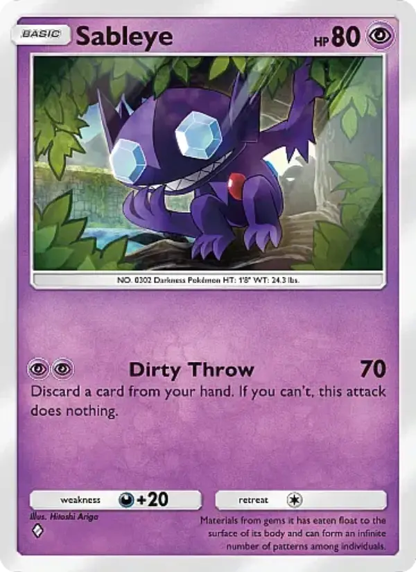 Sableye — Mega Rising card #101