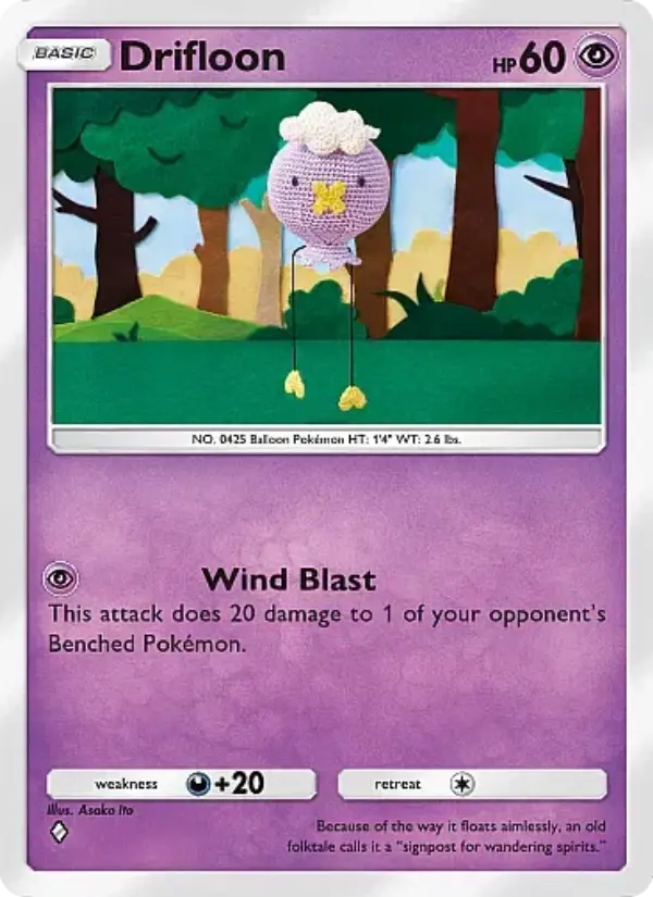 Drifloon — Mega Rising card #107