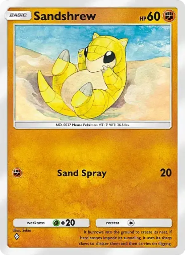 Sandshrew — Mega Rising card #122