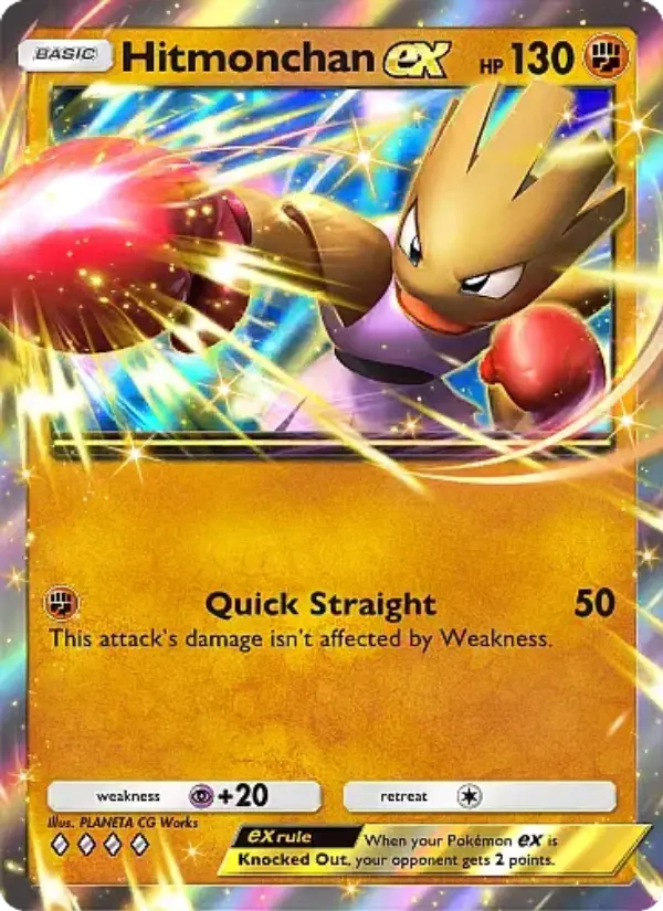 Hitmonchan ex — Mega Rising card #124
