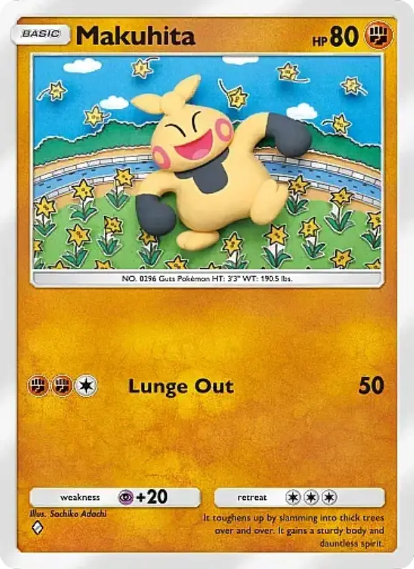 Makuhita — Mega Rising card #126