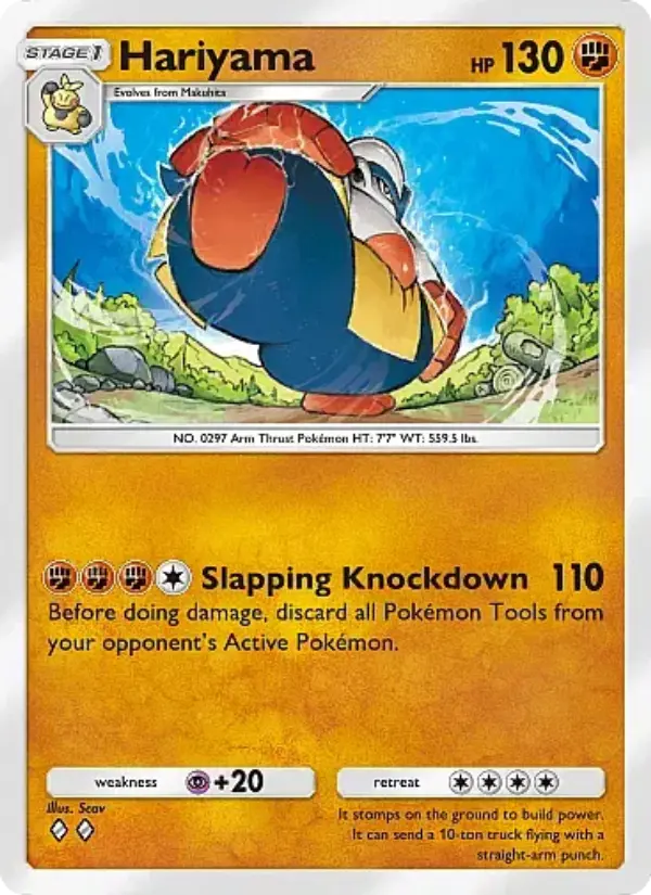 Hariyama — Mega Rising card #127