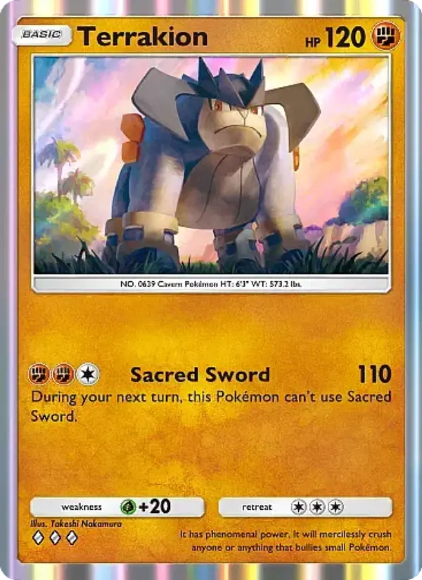 Terrakion — Mega Rising card #137