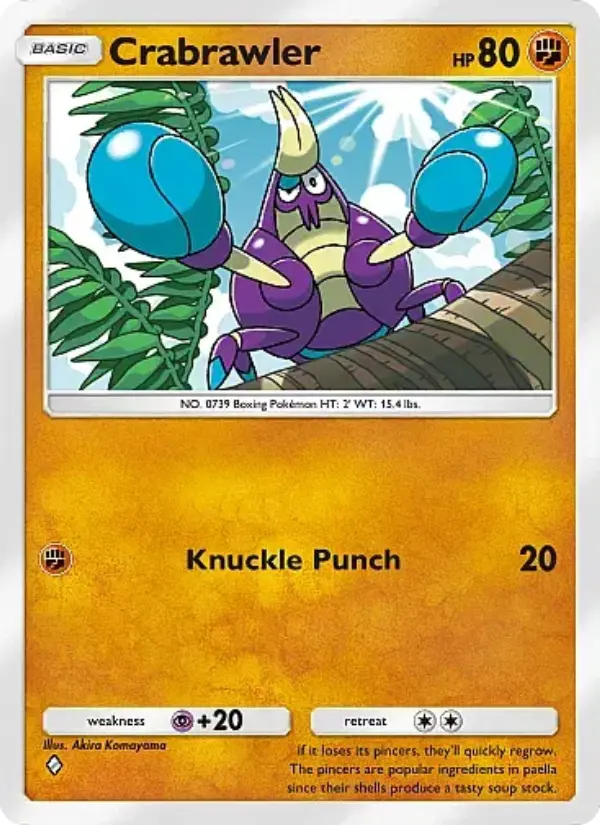 Crabrawler — Mega Rising card #139