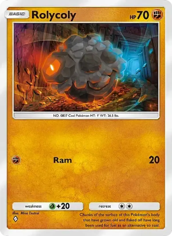 Rolycoly — Mega Rising card #145