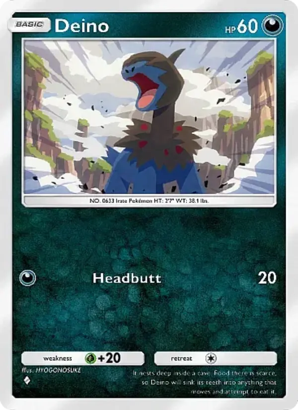 Deino — Mega Rising card #155