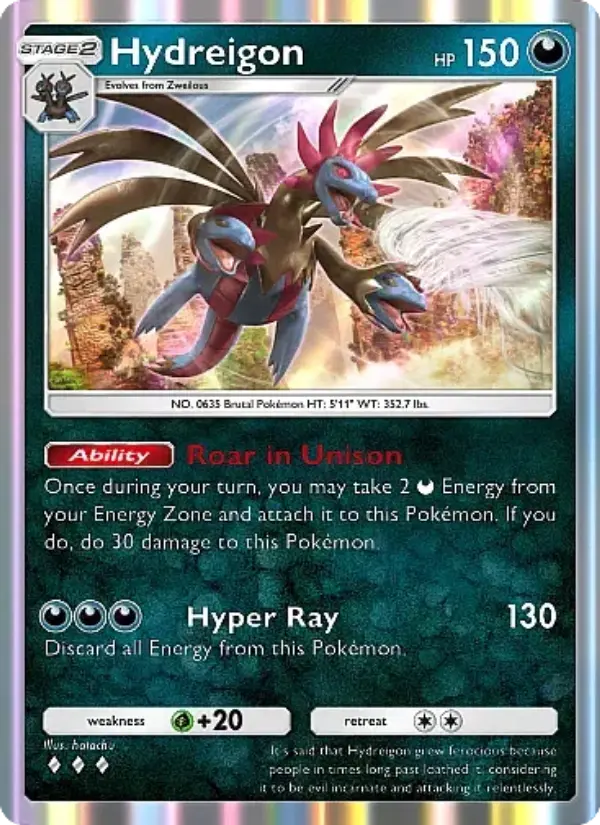 Hydreigon — Mega Rising card #157