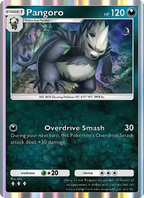 Pangoro — Mega Rising card #158