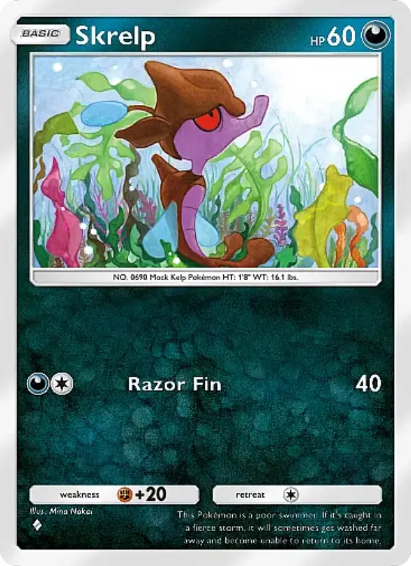 Skrelp — Mega Rising card #159