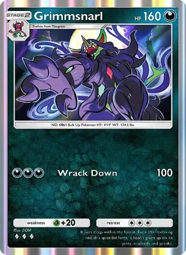 Grimmsnarl — Mega Rising card #165