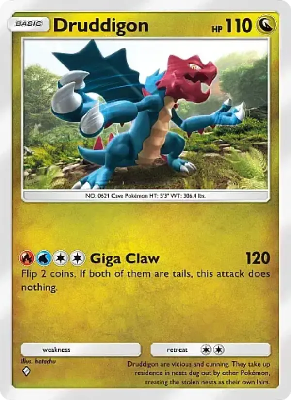 Druddigon — Mega Rising card #176
