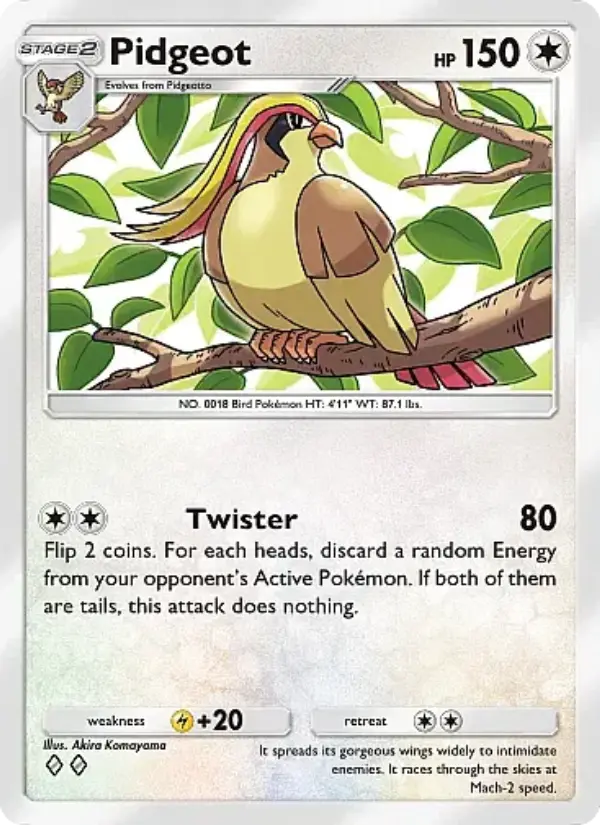 Pidgeot — Mega Rising card #182